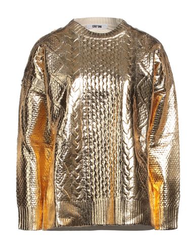 Shop Grifoni Woman Sweater Gold Size 6 Wool, Polyamide