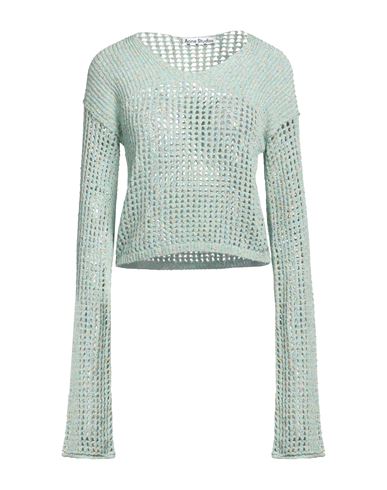 Acne Studios Woman Sweater Light Green Size S Cotton, Viscose, Nylon In Green