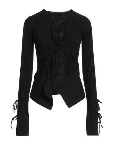 Andreädamo Andreādamo Woman Sweater Black Size M Viscose, Polyester, Polyamide, Elastane