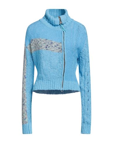 Andersson Bell Woman Cardigan Azure Size S Cotton, Acrylic In Blue