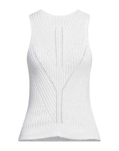 Shop Carta Libera Woman Sweater White Size 2 Cotton