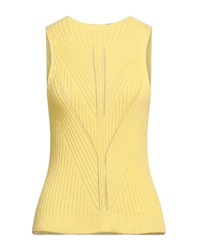 Shop Carta Libera Woman Sweater Yellow Size 2 Cotton