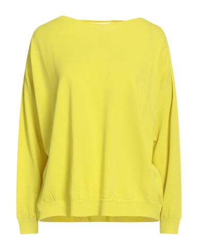 Solotre Woman Sweater Acid Green Size Onesize Viscose, Polyamide In Yellow