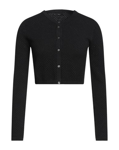 Roberto Collina Woman Cardigan Black Size S Viscose, Polyester