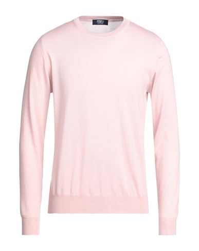 Fedeli Man Sweater Pink Size 44 Cotton