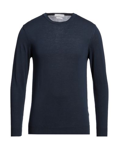 Daniele Fiesoli Man Sweater Midnight Blue Size Xl Cotton In Blue