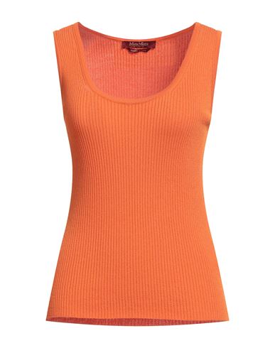 Max Mara Studio Woman Sweater Orange Size Xl Viscose, Polyamide