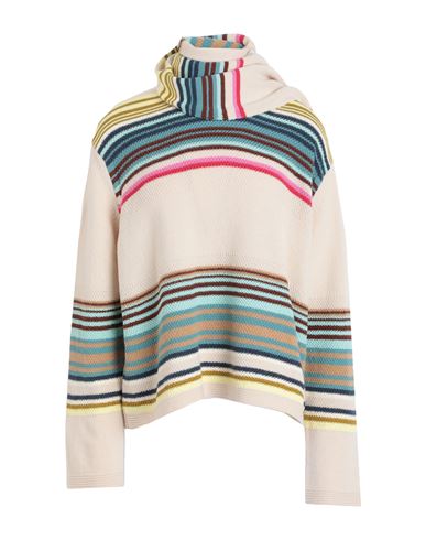 Ps By Paul Smith Ps Paul Smith Woman Sweater Beige Size L Organic Cotton, Wool, Polyamide