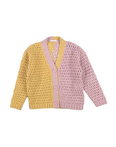Shop L:ú L:ú By Miss Grant Toddler Girl Cardigan Mustard Size 6 Polyacrylic, Wool, Alpaca Wool In Yellow