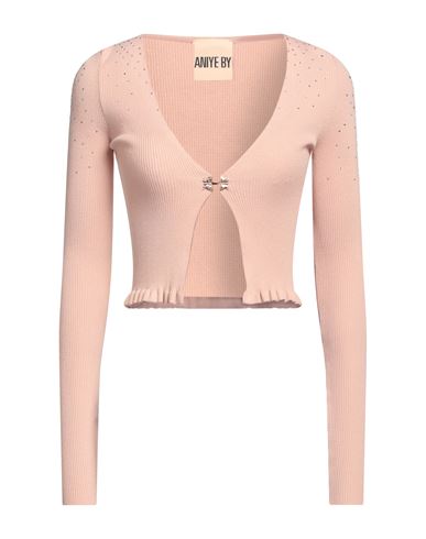 Shop Aniye By Woman Cardigan Blush Size S Viscose, Polyester In Pink