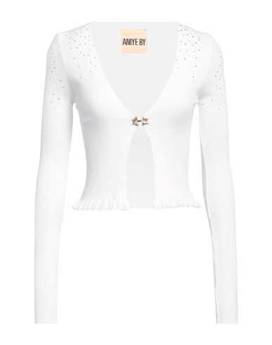 Aniye By Woman Cardigan White Size Xs Viscose, Polyester