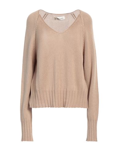 Shop Lamberto Losani Woman Sweater Camel Size 8 Silk, Cashmere In Beige