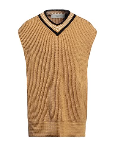 Golden Goose Man Sweater Sand Size M Cotton In Beige