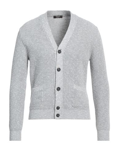 Peserico Man Cardigan Grey Size 36 Cotton In Gray