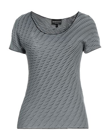 EMPORIO ARMANI EMPORIO ARMANI WOMAN SWEATER SLATE BLUE SIZE 14 VISCOSE, POLYESTER 