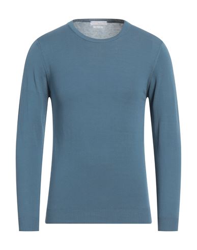Daniele Fiesoli Man Sweater Slate Blue Size S Cotton