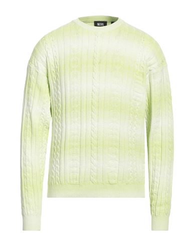 Gcds Man Sweater Light Green Size M Cotton, Polyamide, Elastane