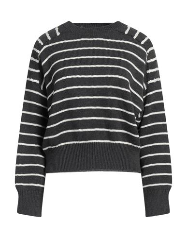Brunello Cucinelli Woman Sweater Steel Grey Size Xl Cotton, Polyester