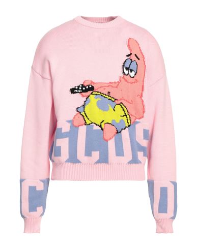 Gcds Man Sweater Pink Size M Cotton