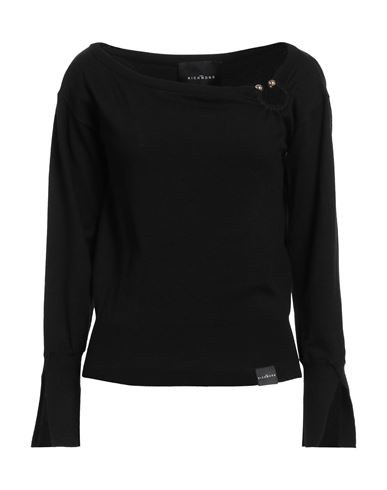 John Richmond Woman Sweater Black Size L Viscose, Polyester, Nylon