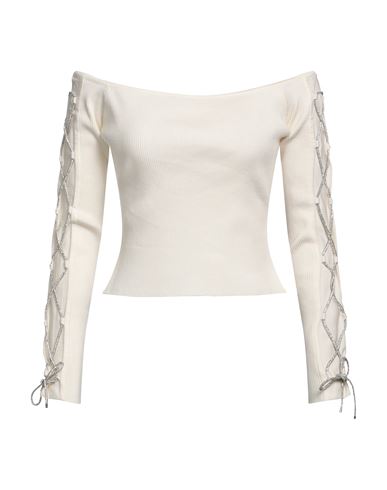 Giuseppe Di Morabito Woman Sweater Ivory Size 8 Cotton, Elastane In White