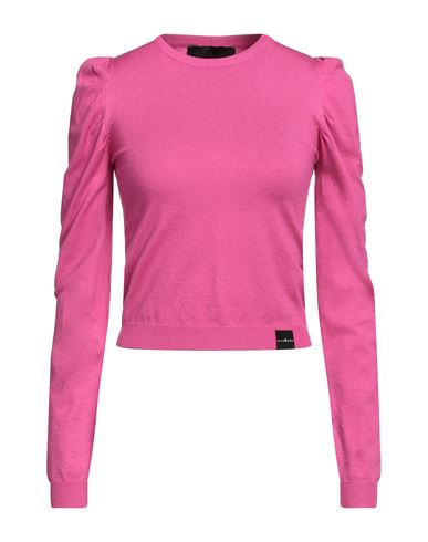 John Richmond Woman Sweater Fuchsia Size Xl Viscose, Polyester, Nylon In Pink