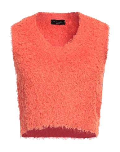 Roberto Collina Woman Sweater Orange Size S Cotton, Nylon In Orange