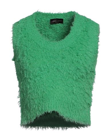 Roberto Collina Woman Sweater Green Size M Cotton, Nylon