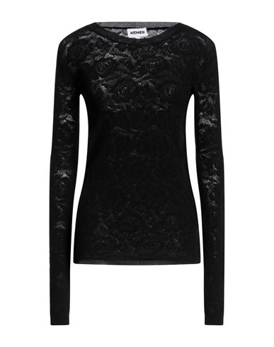 Kenzo Woman Sweater Black Size M Cotton, Polyamide, Elastane