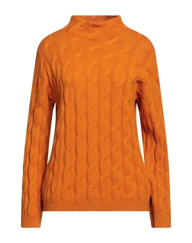 Ambrosio Woman Sweater Orange Size 6 Cashmere