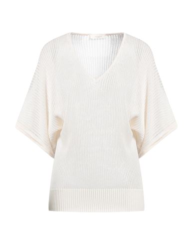 Slowear Zanone Woman Sweater Cream Size 8 Viscose, Polyamide In White