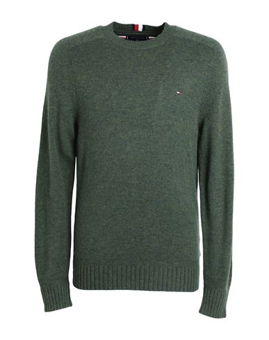 Tommy Hilfiger Man Sweater Dark Green Size Xl Wool