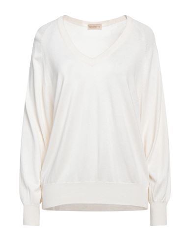 Purotatto Woman Sweater Ivory Size 8 Silk, Cashmere In White