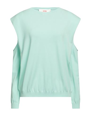 Mvm Woman Sweater Light Green Size 10 Viscose, Polyester
