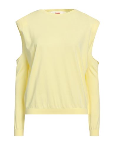 Mvm Woman Sweater Yellow Size 8 Viscose, Polyester