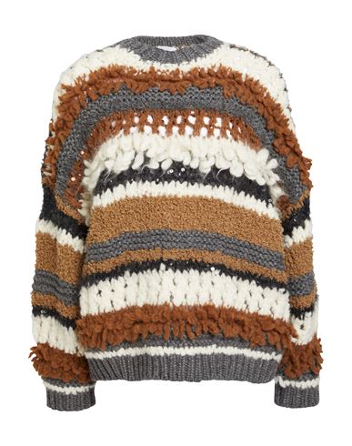 Brunello Cucinelli Woman Sweater Brown Size S Cashmere, Polyester, Wool, Silk, Alpaca Wool