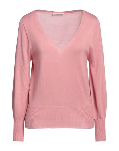 Slowear Zanone Woman Sweater Pink Size 6 Cotton, Silk