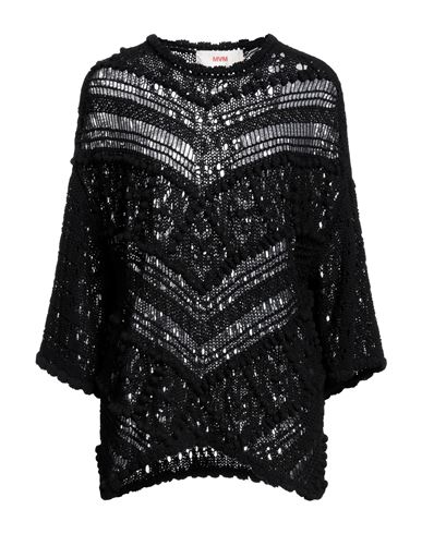 Mvm Woman Sweater Black Size 6 Cotton