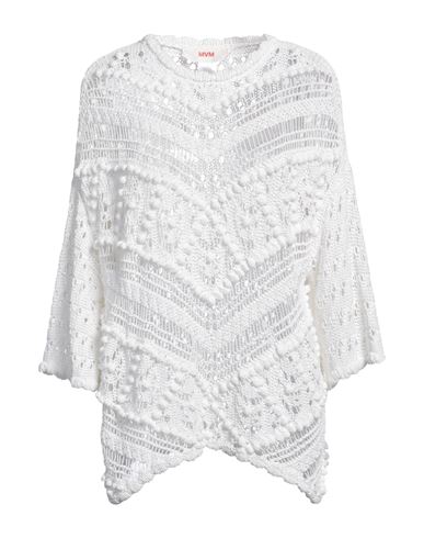 Mvm Woman Sweater White Size 8 Cotton