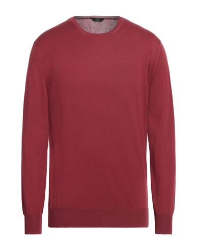 Hōsio Man Sweater Brick Red Size Xxl Cotton
