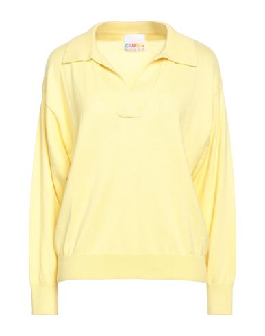 Shop Crush . Woman Sweater Yellow Size 3 Cotton, Silk, Cashmere