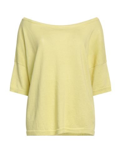 Shop That's Alyki Woman Sweater Light Yellow Size 8 Linen, Cotton