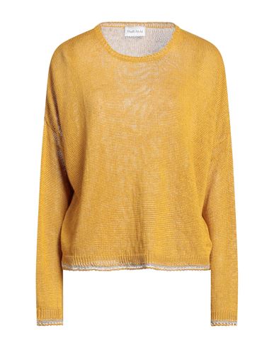 Shop That's Alyki Woman Sweater Ocher Size 8 Linen In Yellow