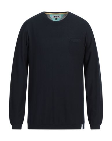 Berna Man Sweater Midnight Blue Size Xxl Cotton