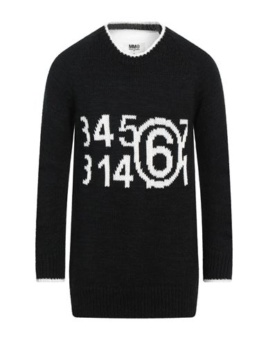 Mm6 Maison Margiela Man Sweater Black Size M Cotton, Acrylic, Polyamide, Mohair Wool
