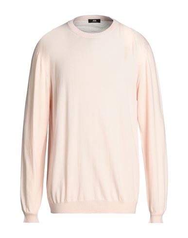 Alpha Studio Man Sweater Light Pink Size 44 Cotton, Cashmere