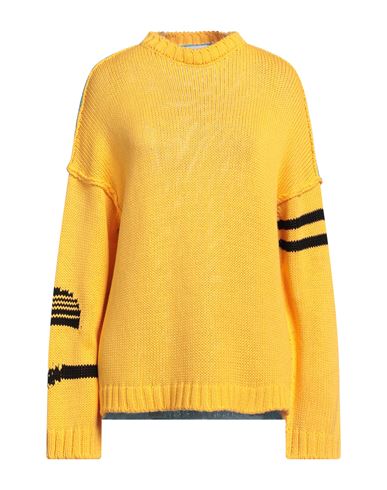 Shop 87 Avril 90 Woman Sweater Yellow Size L Cotton