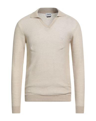Berna Man Sweater Beige Size Xxl Cotton, Acrylic In Nude