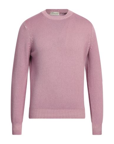 Filippo De Laurentiis Man Sweater Lilac Size 38 Merino Wool, Silk, Cashmere In Purple