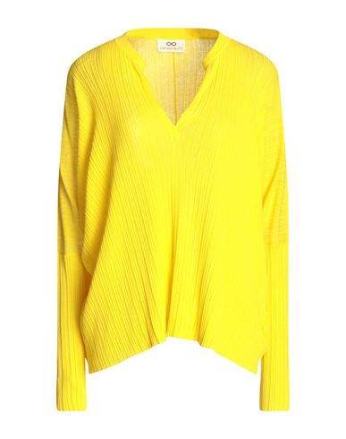 Sminfinity Woman Sweater Yellow Size S Silk, Cotton